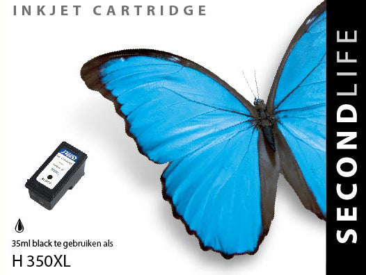 Kangaro Sl-11111350 *Cartridge Secondlife Hp 350 Xl Zwart