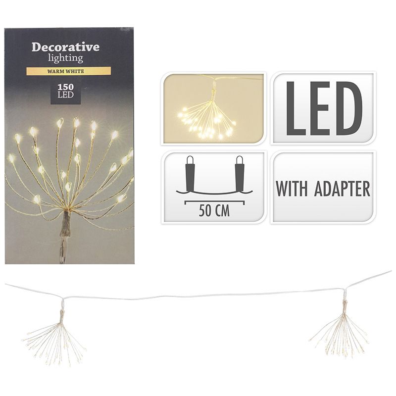 Led Lichtsnoer Fireworks - 6 Lichtclusters