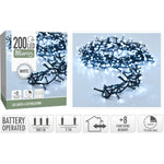 Micro Cluster 200 Led - 4M - Wit - Batterij - Lichtfuncties - Geheugen - Timer