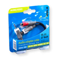Scanpart Verloopkabel 3.5S(M)-2Tulp(F) 0.2M