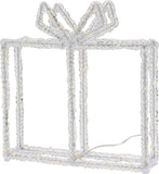 Kerstverlichting Kado - 80 Led - 23 Cm Hoog - Timer - Op Batterijen - Buiten En Binnen