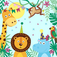 Duni Servetten Party Animals 33X33 Cm 20 Stuks