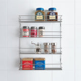 Metaltex Space Saver Smart Kitchen Pepito Kruidenrek 4 Etages 36X8X45 Cm Zilver