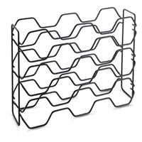 Metaltex Wijnrek Hexagon Voor 15 Flessen 43X12X34 Zwart