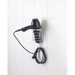 Metaltex Viva Haardrogerhouder 10X10X25 Cm Zilver