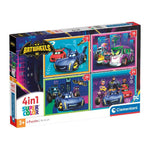 Clementoni 4In1 Puzzel Dc Batwheels 12-24 Stukjes