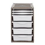 Bama Ri,Ordino Opbergsysteem 34X41X53 Cm Taupe/Wit