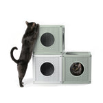 Bama Pet Qublo Katten Kubus 35X35X35 Cm Sagegroen