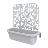 Bama Fioriera Bloem-Balkonbakken Privacy 60X22X64 Cm 2 Stuks Wit