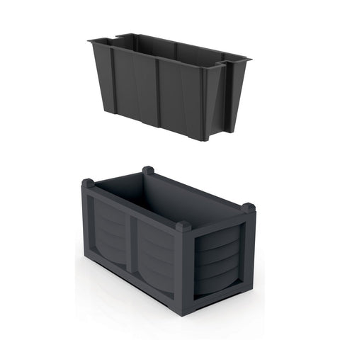 Bama Kit Arredo Plantenbak 80X42.5X42 Cm Antraciet