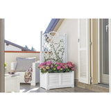 Bama Fioriera Separe Bloemenbak 80X42.5X150 Cm Wit