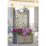 Bama Fioriera Separe Bloemenbak 80X42.5X150 Cm Grijs