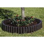 Bama Tuin Modulaire Rand Imitatiehout 38.5X15 Cm 6 Stuks Bruin