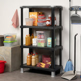Bama Futuro Opbergsysteem 4 Planken 80X40X137 Cm Zwart