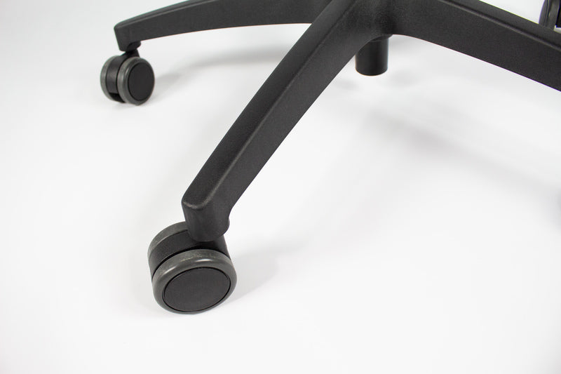 Linea Fabbrica Omnia 02 Zwart/Zwart Bureaustoel Met 3D Armleuning