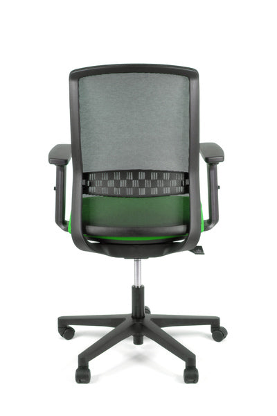 Geen Merk Lf-2011603 Bureaustoel Linea Tekna 01 Zwart/Groen Met 2D Armleuning