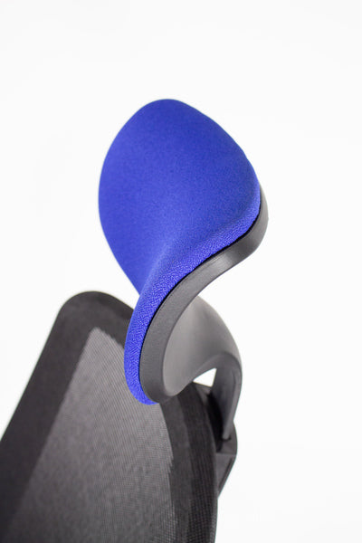 Geen Merk Lf-2012405 Bureaustoel Linea Tekna 01/Pt Zwart/Blauw Met 3D Armleuning En Hoofdsteun