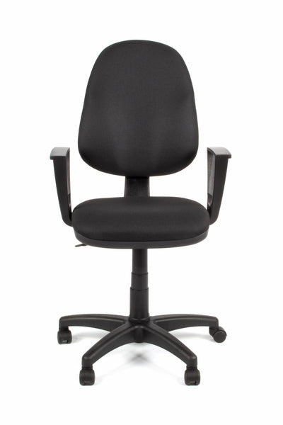 Linea Fabbrica Tiger 01 Zwart/Zwart Bureaustoel Met Armleuning
