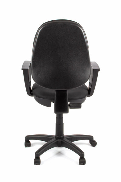 Linea Fabbrica Tiger 01 Zwart/Zwart Bureaustoel Met Armleuning
