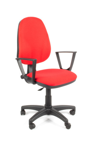 Linea Fabbrica Tiger 01 Rood/Rood Bureaustoel Met Armleuning