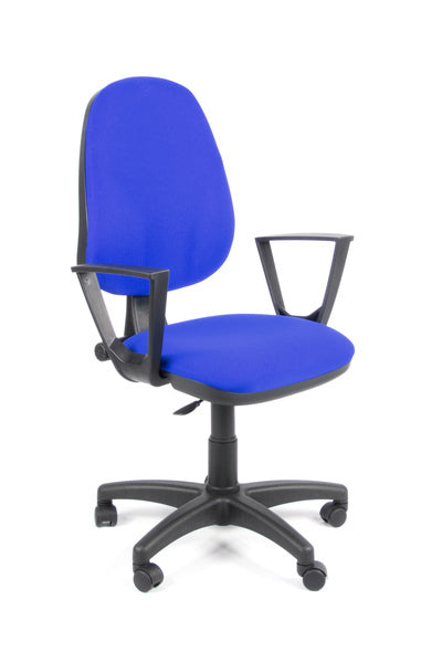 Linea Fabbrica Tiger 01 Blauw/Blauw Bureaustoel Met Armleuning