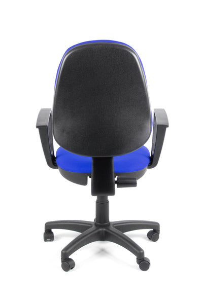 Linea Fabbrica Tiger 01 Blauw/Blauw Bureaustoel Met Armleuning