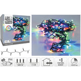 Kerstverlichting 480 Led- 36M - Multicolor - Timer - Lichtfuncties - Geheugen - Buiten