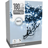 Kerstverlichting 180 Led- 13.5M - Wit - Timer - Lichtfuncties - Geheugen - Buiten