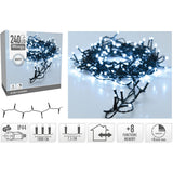 Kerstverlichting 240 Led- 18M - Wit - Timer - Lichtfuncties - Geheugen - Buiten