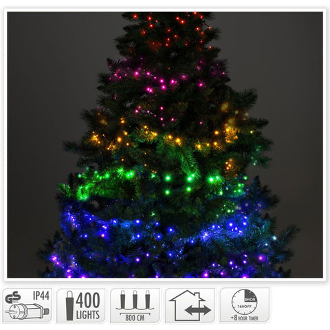 Ceruzo Clusterverlichting Multikleuren Mix - 8M - 400 Led