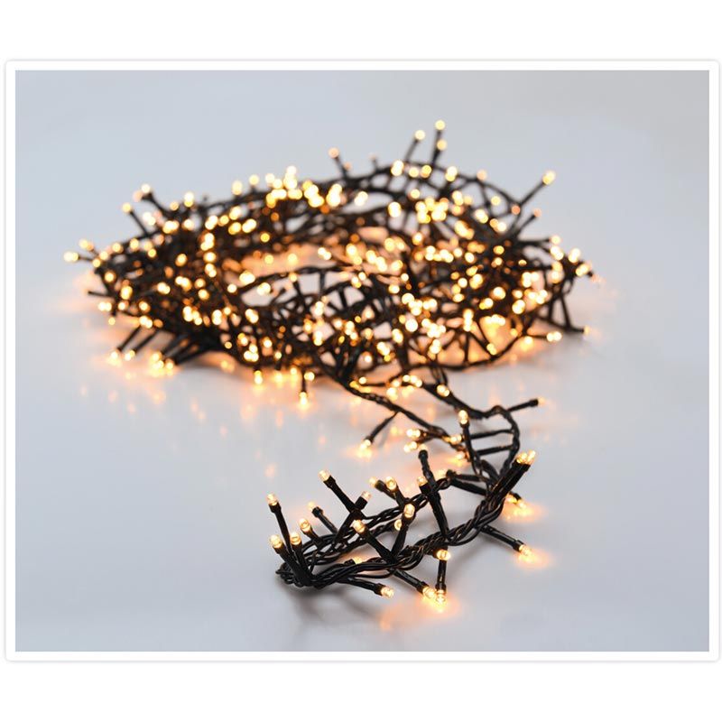 Microcluster - 560 Led - 11M - Extra Warm Wit - Timer - Lichtfuncties - Geheugen - Buiten