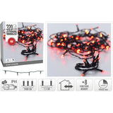 Kerstverlichting 320 Led- 24M - Rood - Timer - Lichtfuncties - Geheugen - Buiten