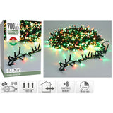 Microcluster - 700 Led - 14M - Three Tone Traditional - Timer - Lichtfuncties - Geheugen - Buiten