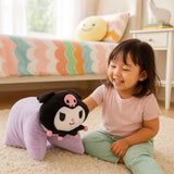 Hello Kitty Knuffelkussen Kuromi 45X28 Cm Zwart/Paars/Wit