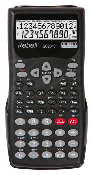 Rebell Re-Sc2040-Bx Calculator -Sc2040-Bx Zwart Wetenschappelijk