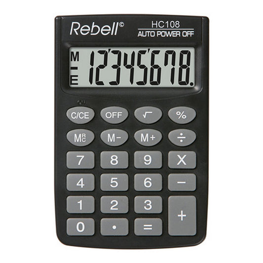 Rebell Re-Hc108-Bx Calculator Hc108 Zwart