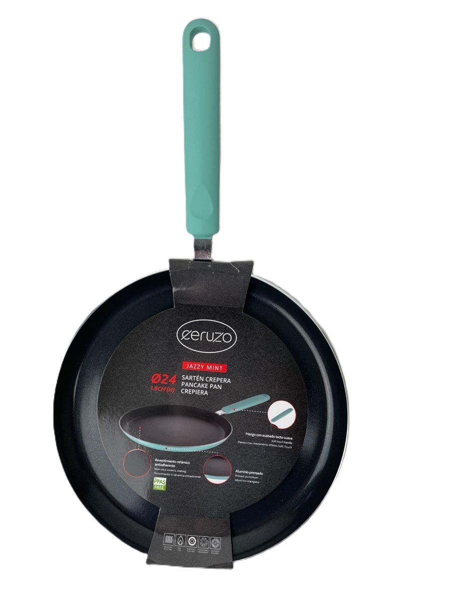 Ceruzo Pannenkoekenpan Pfas Vrij - 24 Cm - Jazzy Mint
