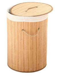 Ceruzo Wasmand Met Deksel - Bamboe - Rond - 48 Liter