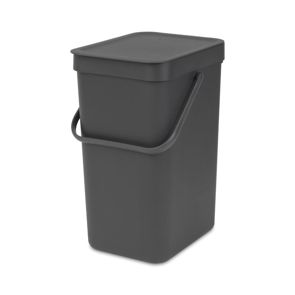 Brabantia Sort And Go Afvalemmer 12L Grijs