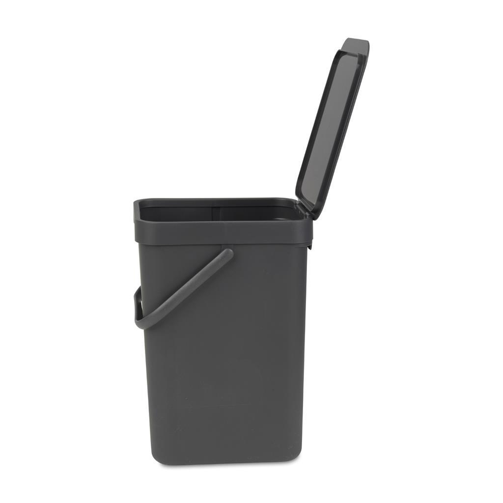 Brabantia Sort And Go Afvalemmer 12L Grijs
