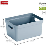 Sunware Sigma Home Opbergbox 13L 35X24.6X18.3 Cm Lichtblauw
