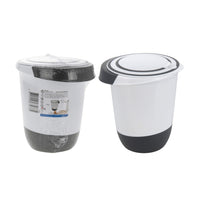 Basic Mengkom Met Deksel 1.5L Wit/Zwart