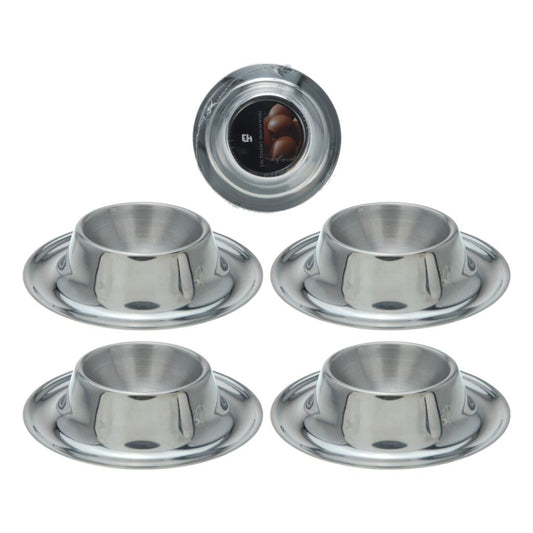 Excellent Houseware Eierdopset 4-Delig Rvs