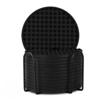 Ceruzo Siliconen Onderzetters Met Houder - Set Van 12 - Anti Slip