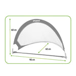 Sportx Opvouwbare Voetbaldoelen 90X60X60 Cm 2 Stuks Zwart/Groen
