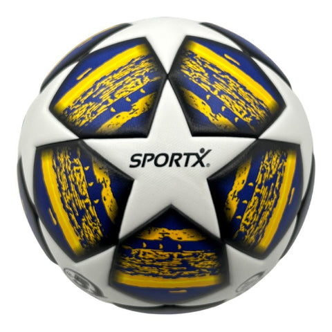 Sportx Voetbal Premium 400-430 G Wit/Blauw/Geel