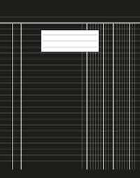 Kangaro K-5517 Boekhoudschrift 40 Bladzijden, 165X210Mm Zwart, 70Gr Chloorvrij Papier