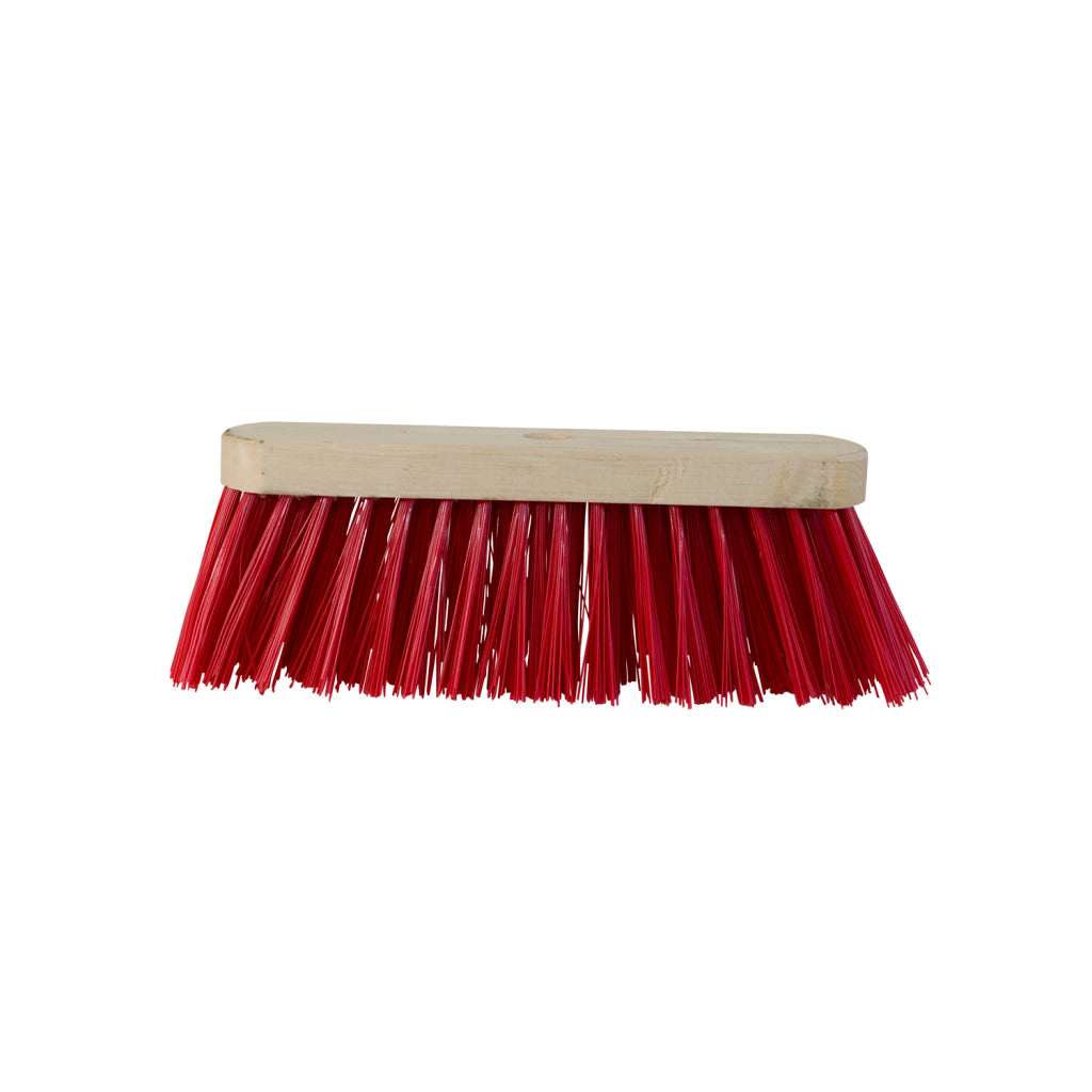 Basic Luva Houten Straatbezem Kunstvezel + Anker 29 Cm Rood