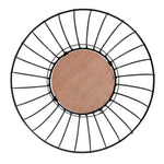 Overige Merken Metalen Fruitschaal 28 Cm Zwart/Hout
