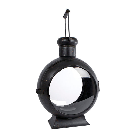 Overige Merken Antieke Lantaarn Berend 33X23X46 Cm Zwart/Glas/Metaal
